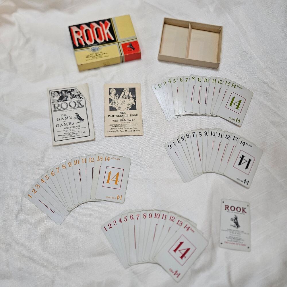 Vintage 1934 Parker Brothers Rook Card Game- "The Game of Games New Ed."